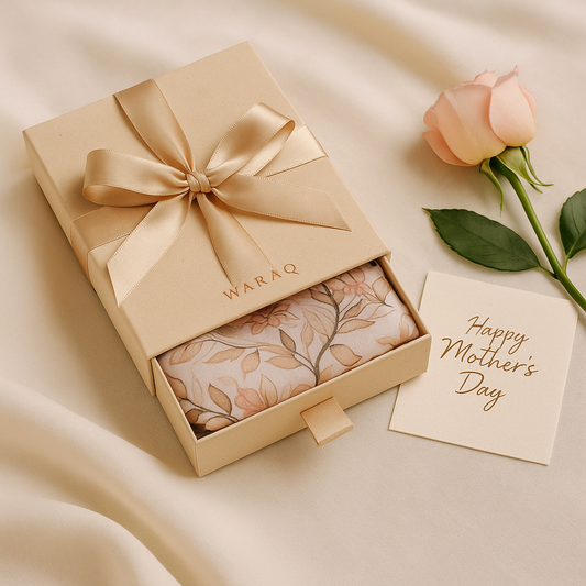 Mother’s Day gift hamper featuring multiple scarf gift boxes.