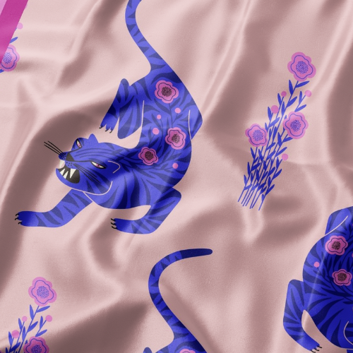 Blue Tiger Scarf