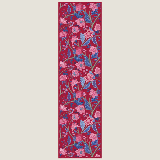 Royal Bloom Long Stole-Ruby Rouge
