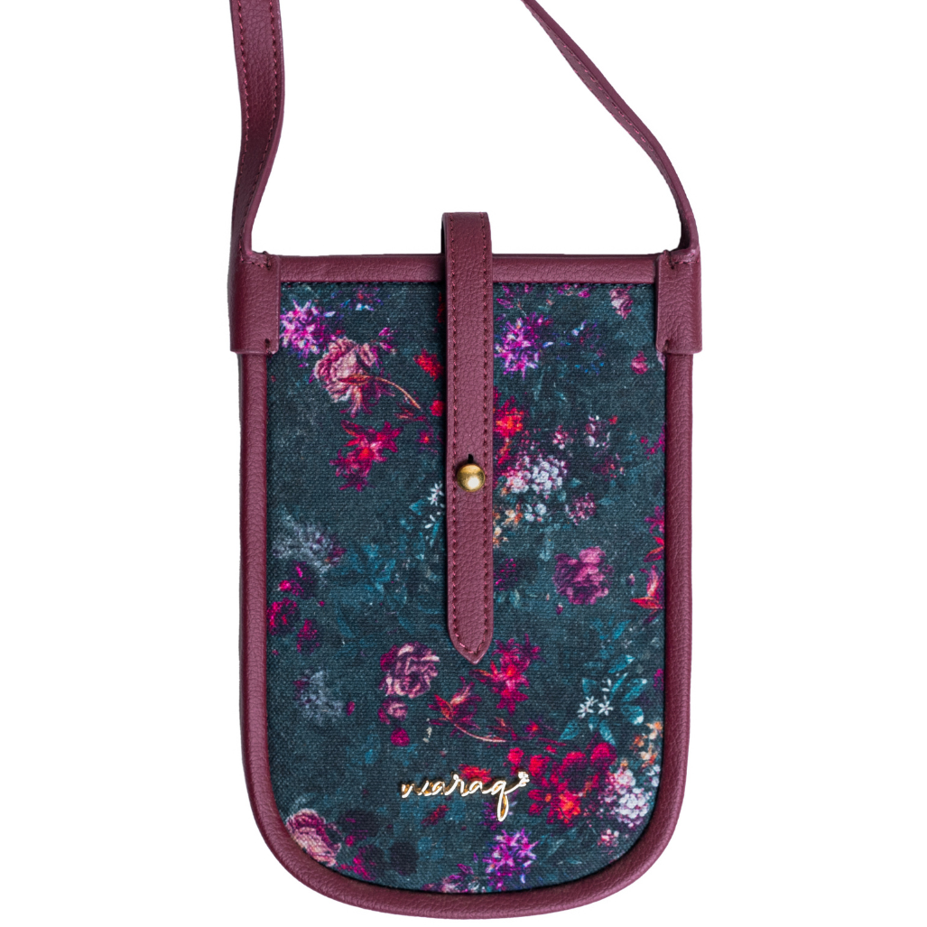 Lovestruck Phone Crossbody- Maroon