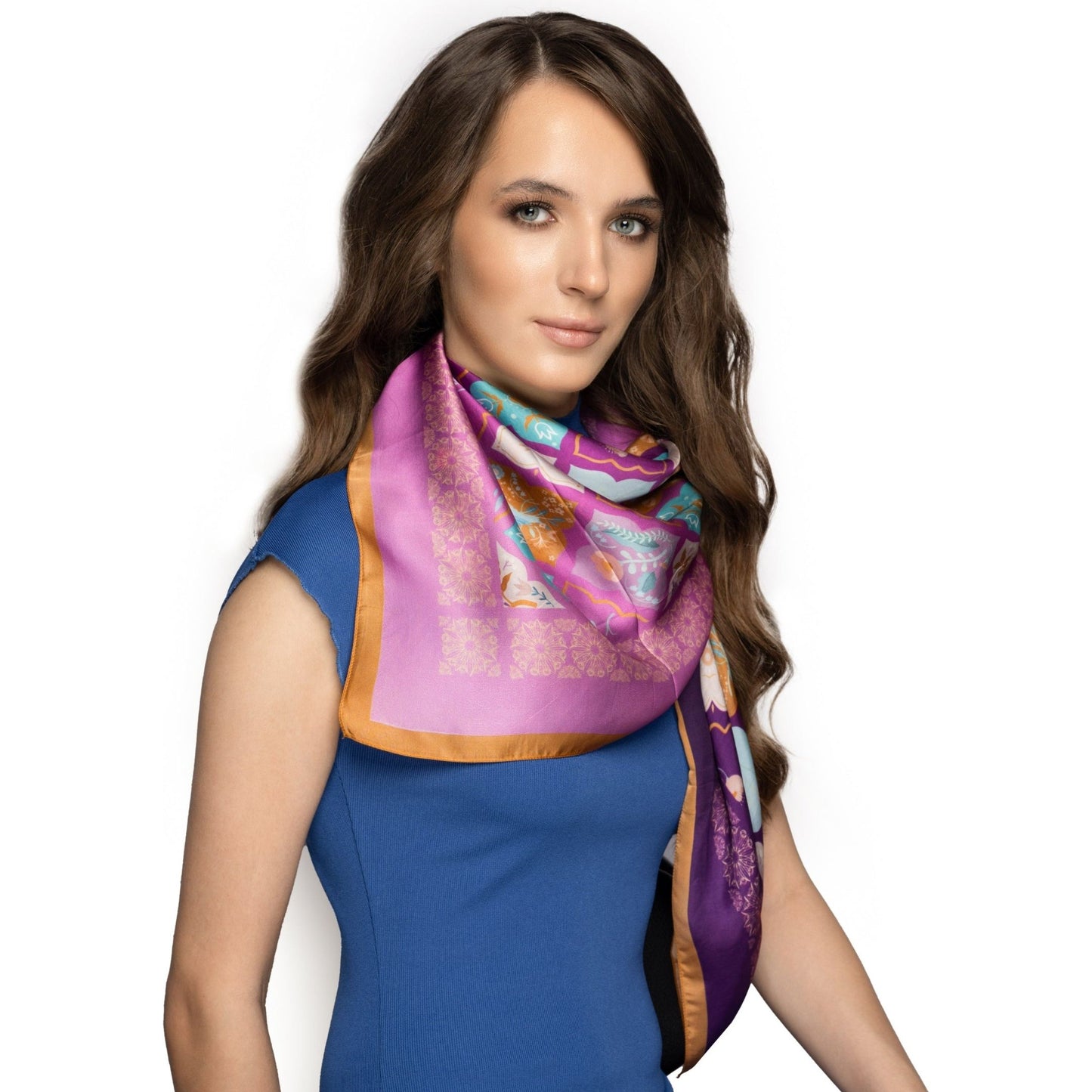 Amethyst Sands Jewel Square Scarf