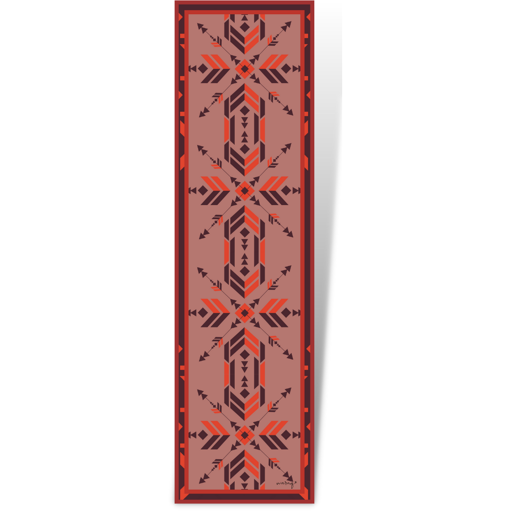Aztec Dusty Rose Long Scarf/Stole