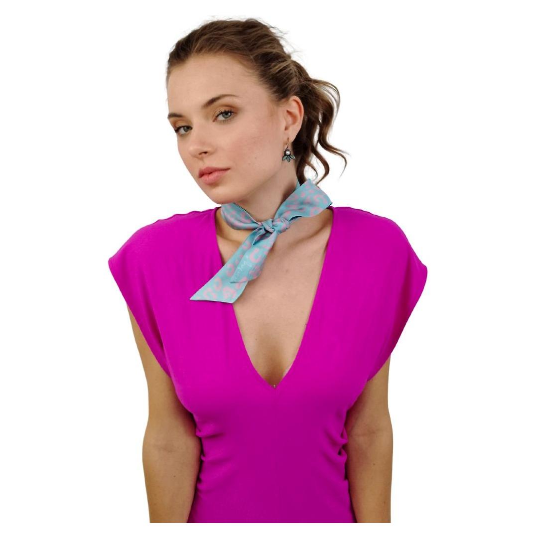 Azure Rose Wild Mini Scarf - Main Image