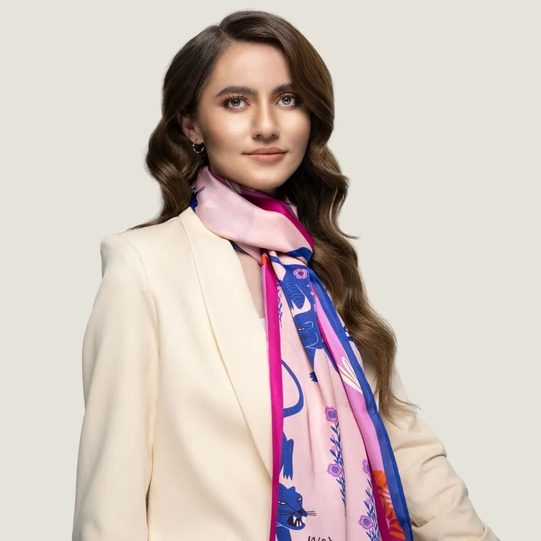 Blue Tiger Scarf