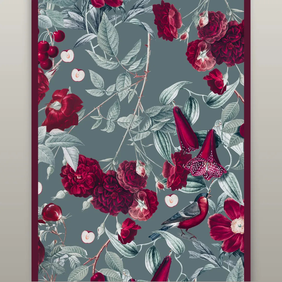 Cherry Rose Sage Scarf