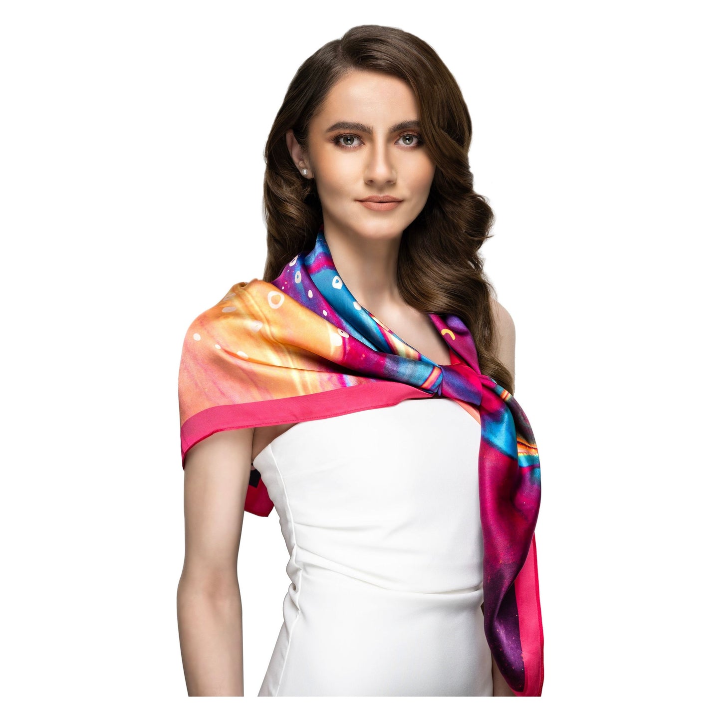 Dreamy Galaxy Square Scarf