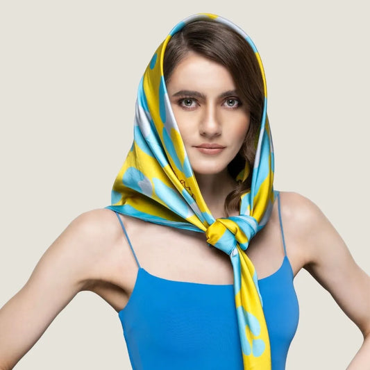 Dreamy Pop Yellow Scarf