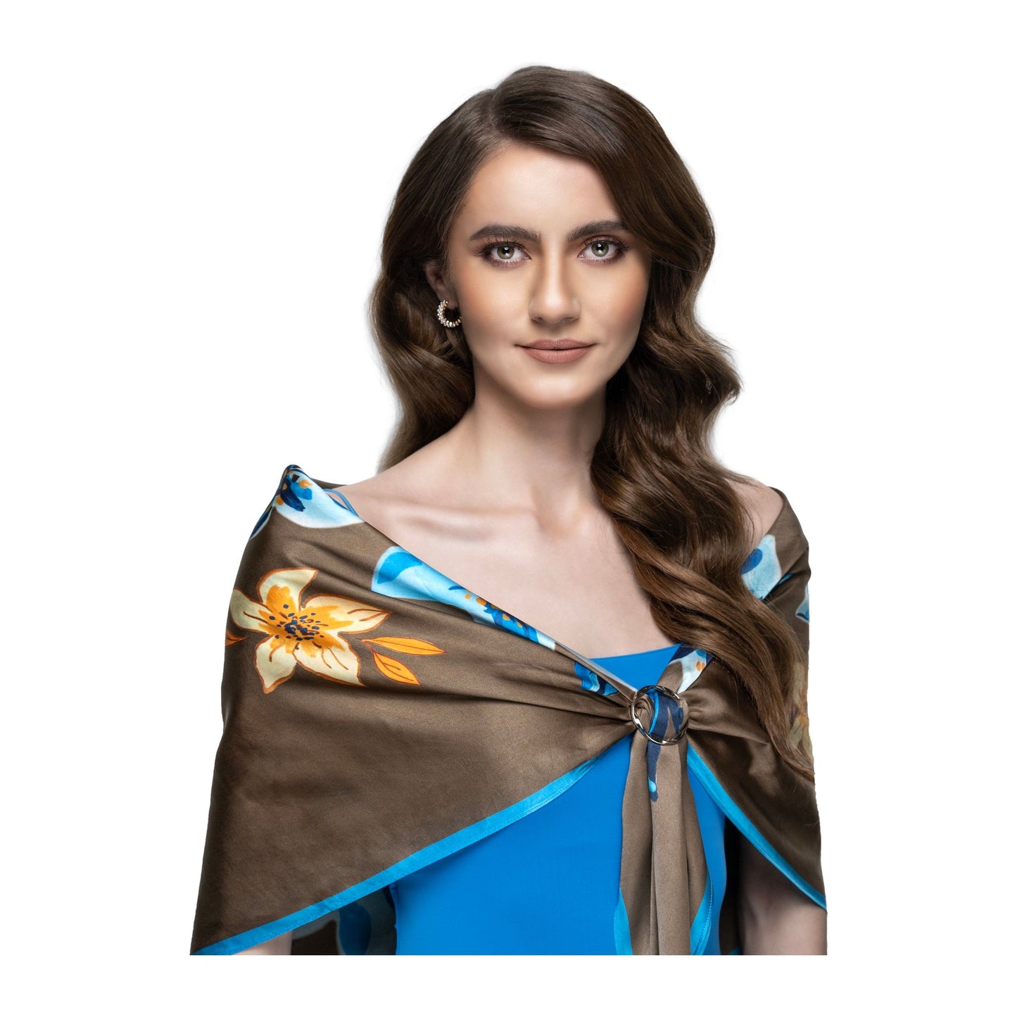 Floritale Edit Martini Olive Square Scarf