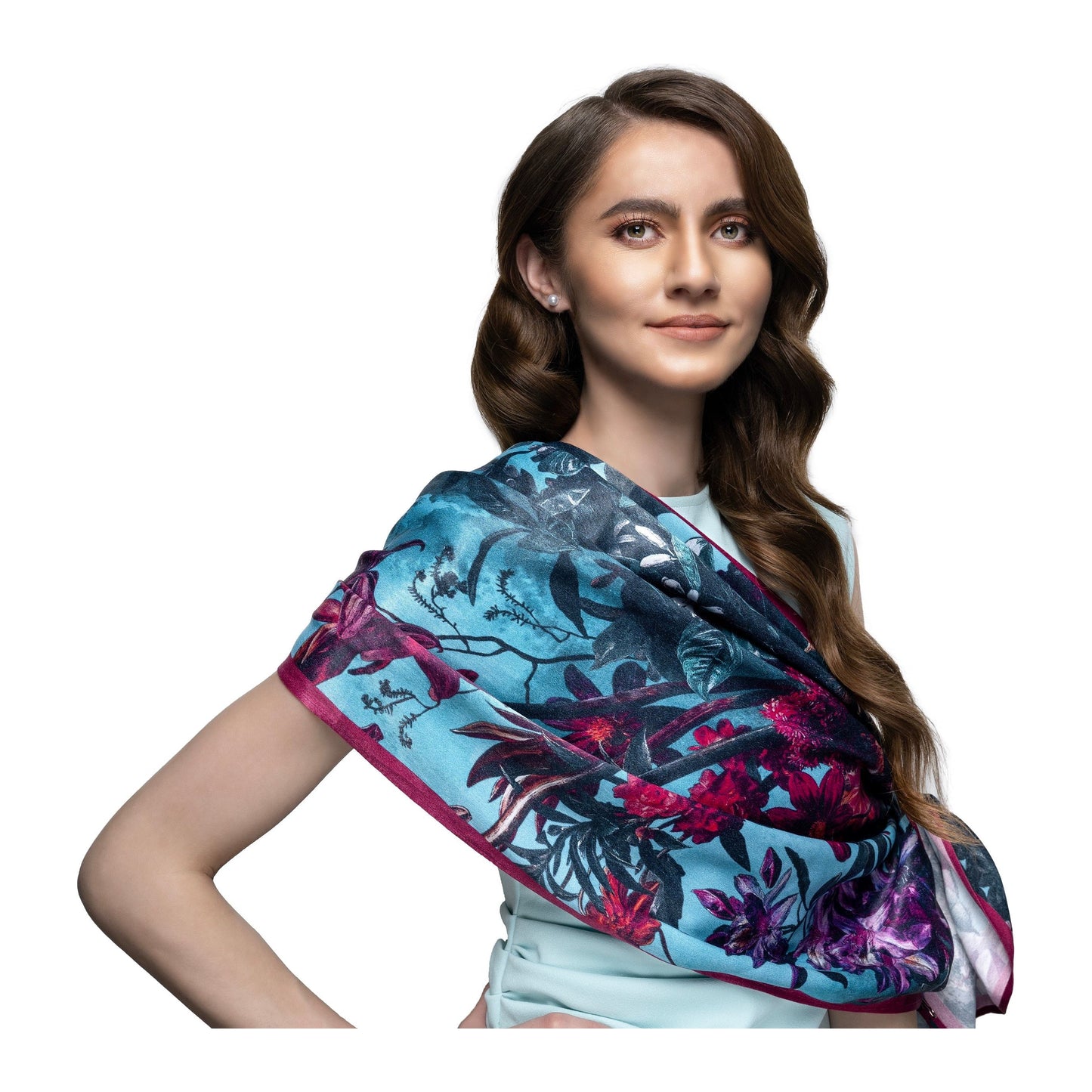 Forest Night Long Scarf / Stole