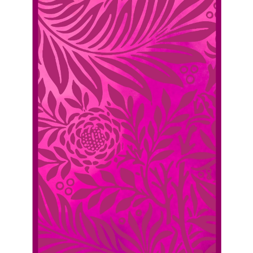 Fuscia Foliage Scarf