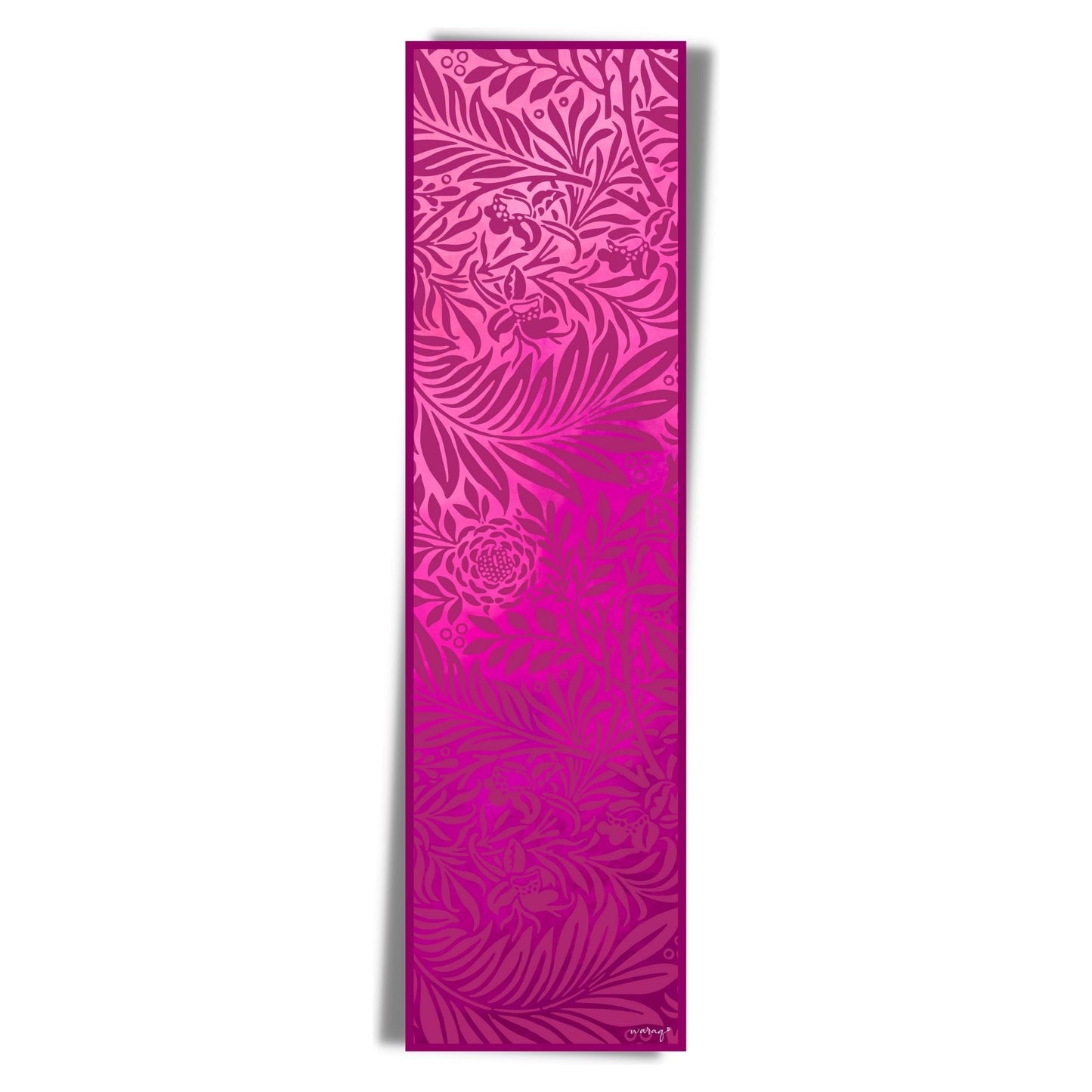 Fuscia Foliage Long Scarf/Stole