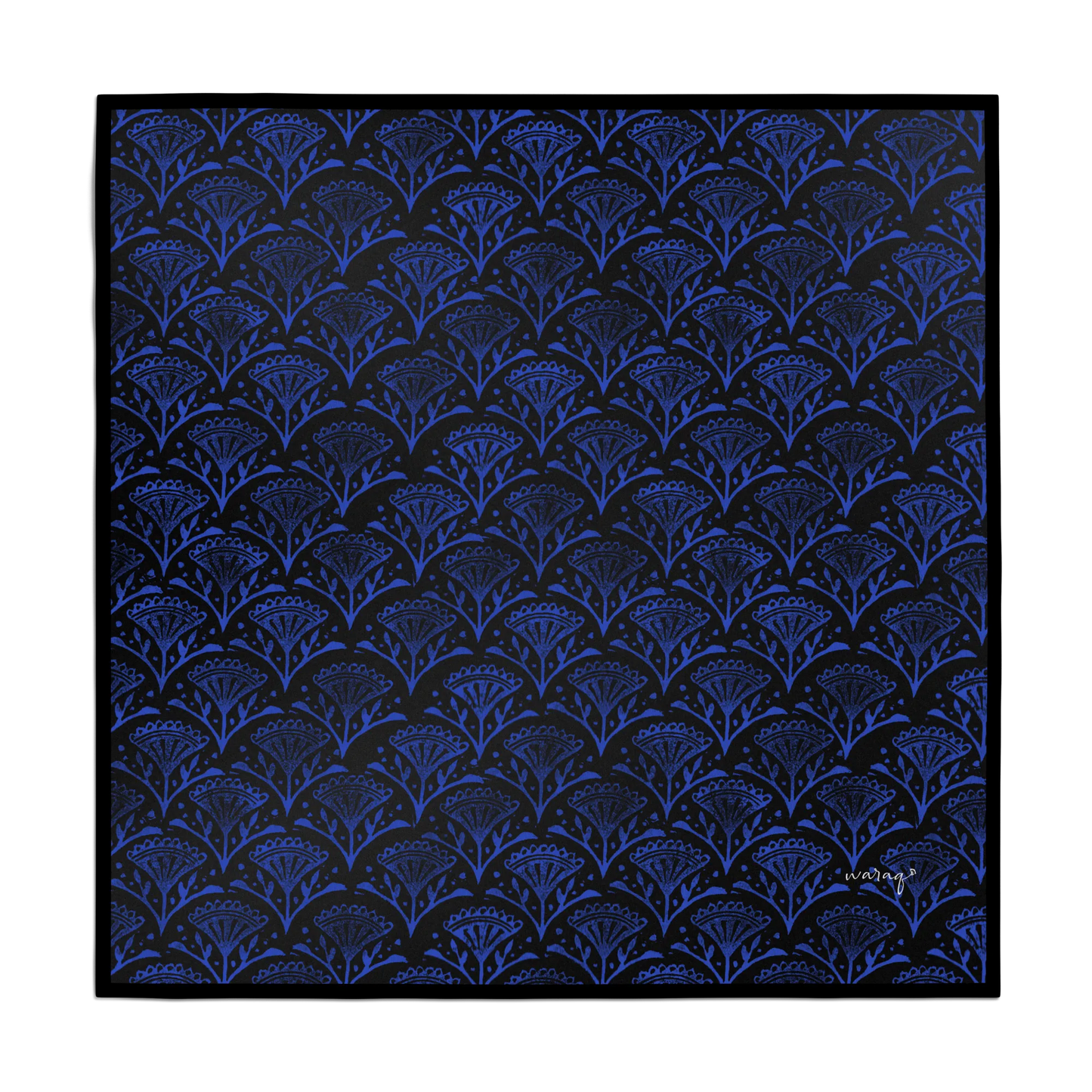 Indigo Crest Scarf
