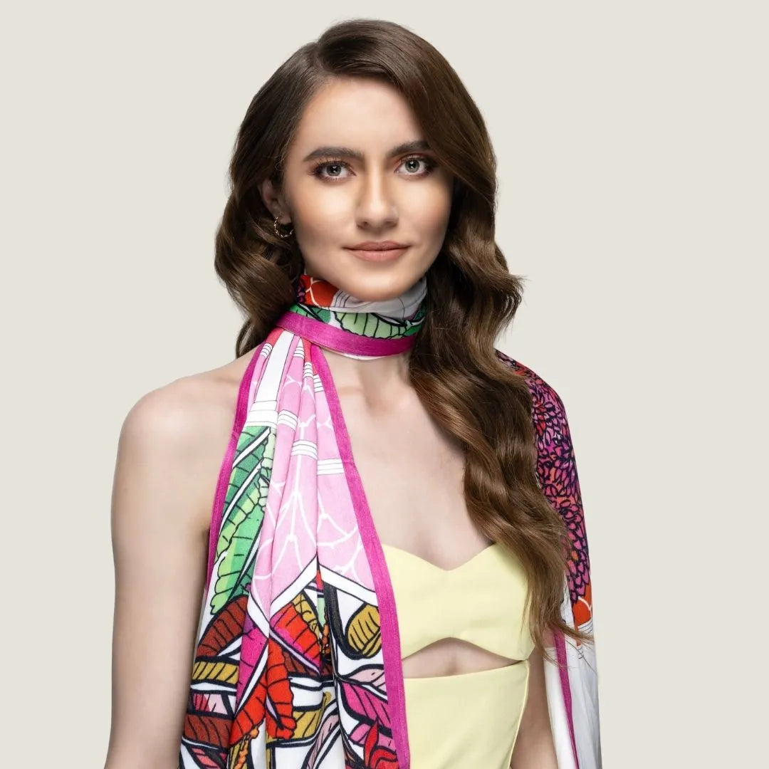 Maharani Pink Scarf
