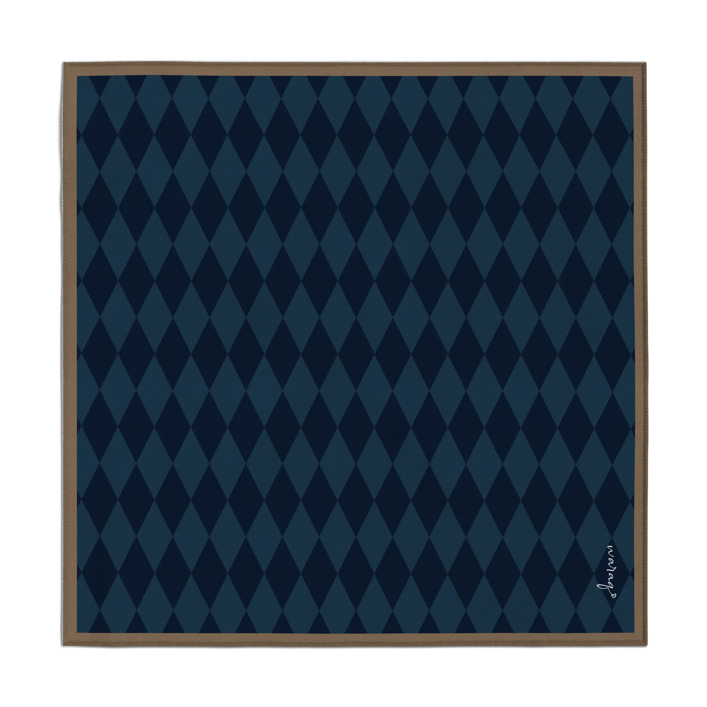 Midnight Argyle Scarf