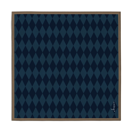 Midnight Argyle Scarf