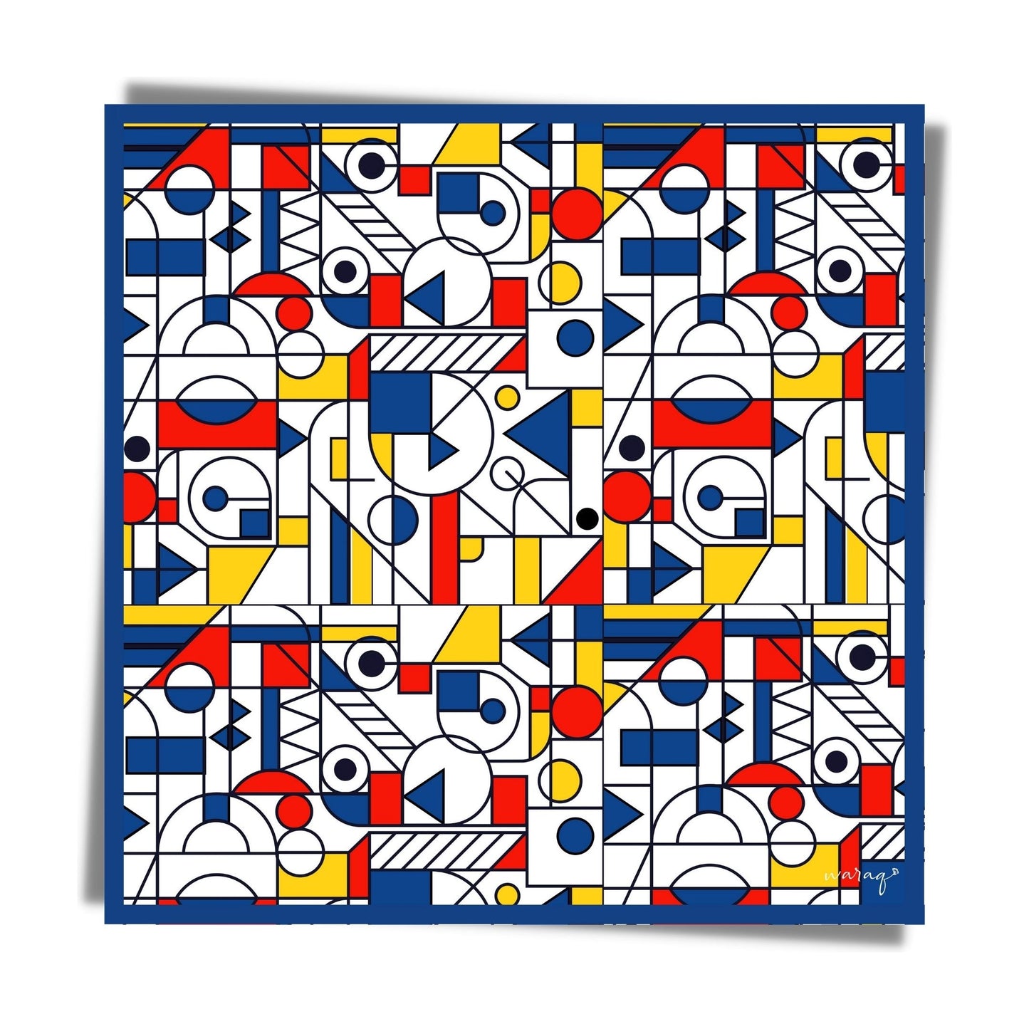 Modern Mondrian Symphony Scarf
