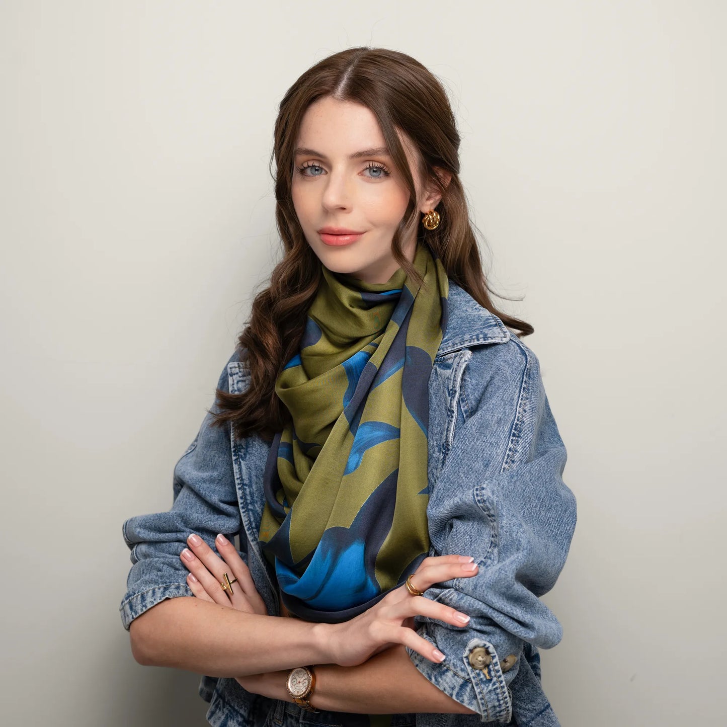 Moonlit Sage Fern Scarf