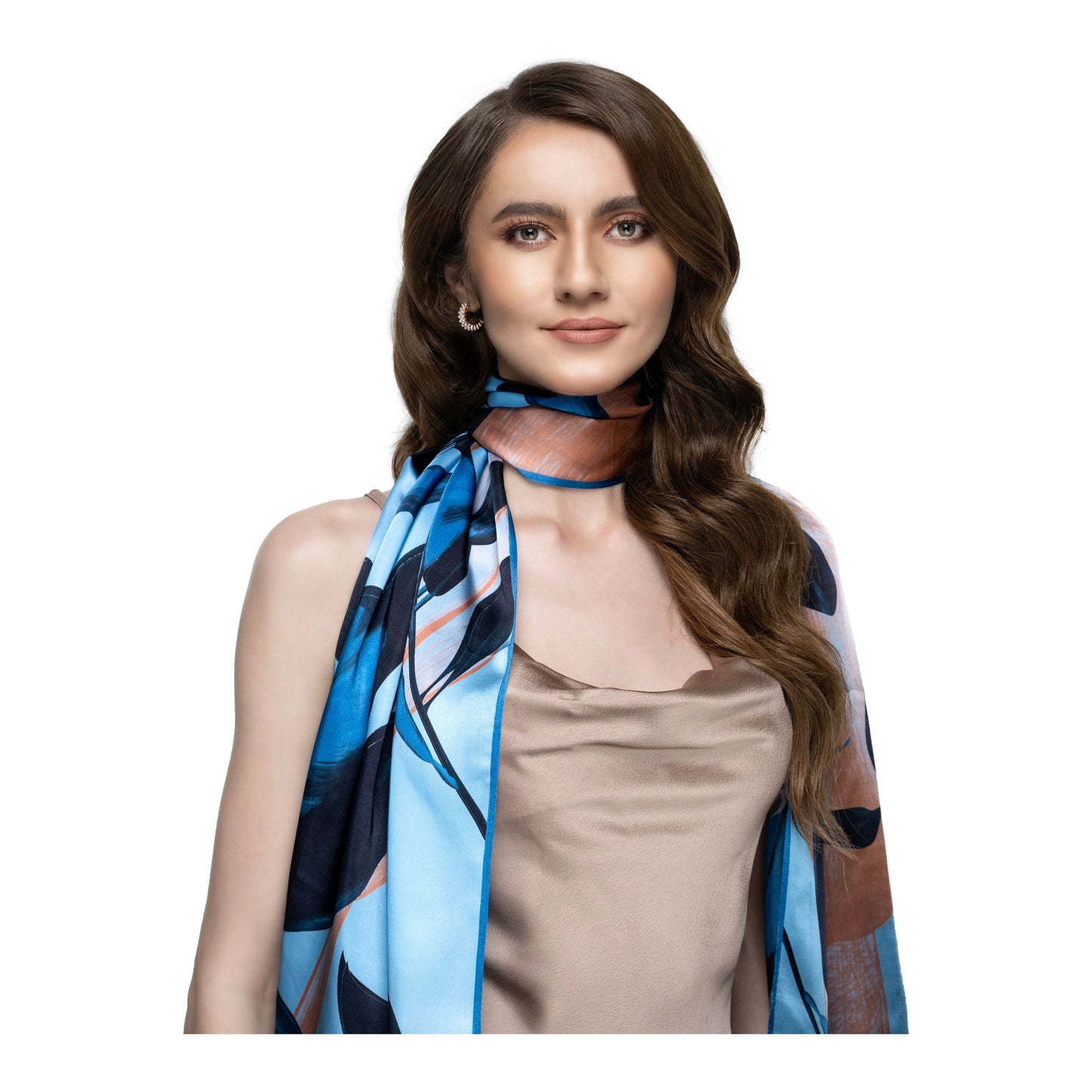 Moonstone Blue Long Scarf / Stole