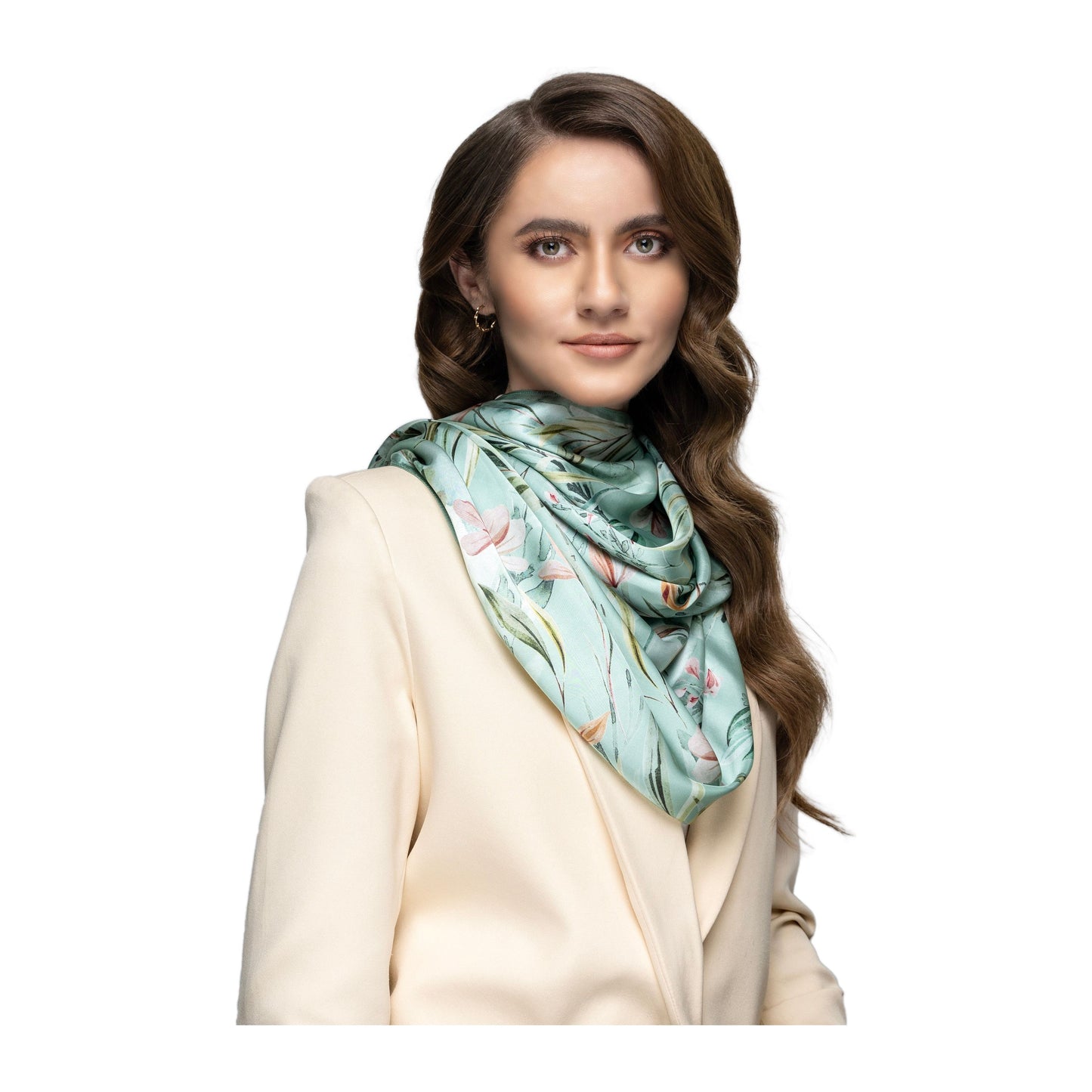 Nature Flair Sea Green Long Scarf / Stole