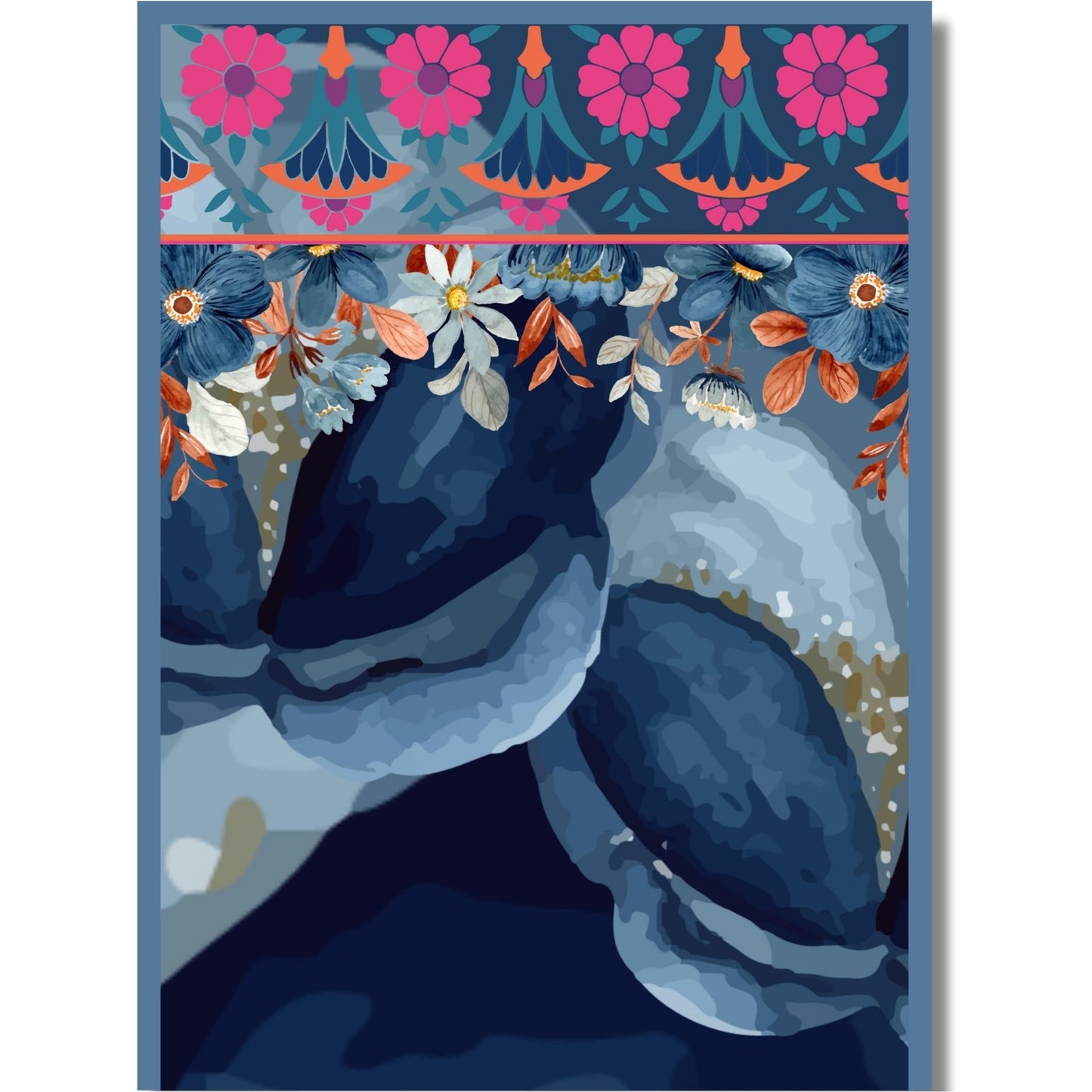 Nocturnal Garden Long Scarf / Stole