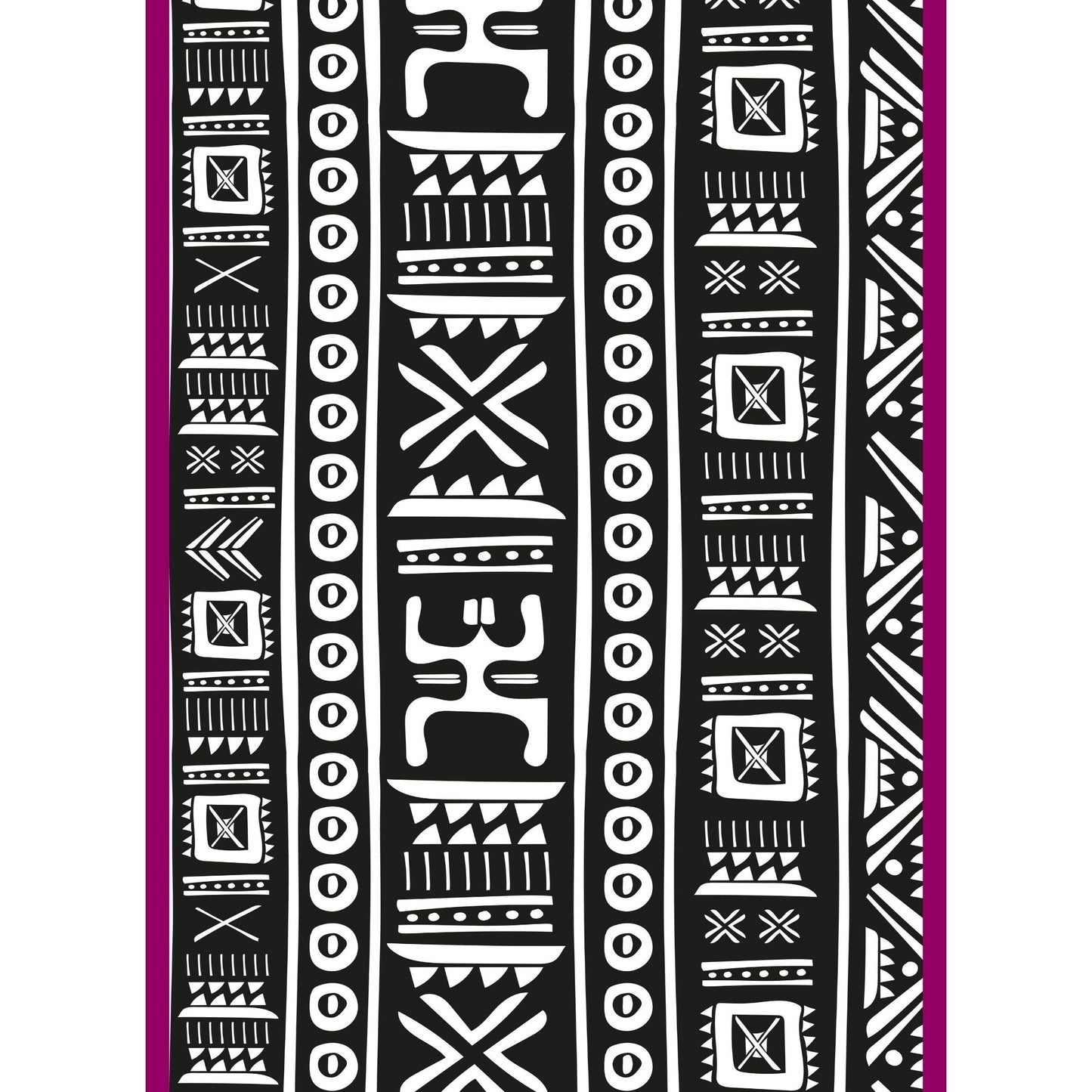 Noir and Neon Long Scarf / Stole