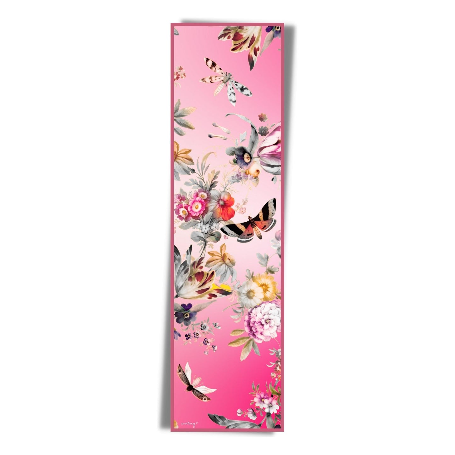 Rosy Flutter Garden Long Scarf / Stole