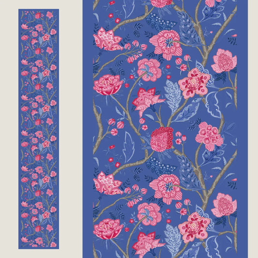 Royal Bloom Cravat- Indigo