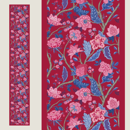 Royal Bloom Cravat- Ruby Rouge