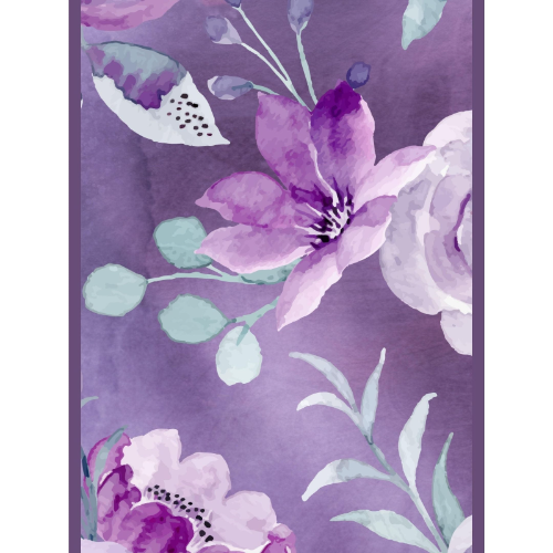 Royal Plum Floritale Scarf