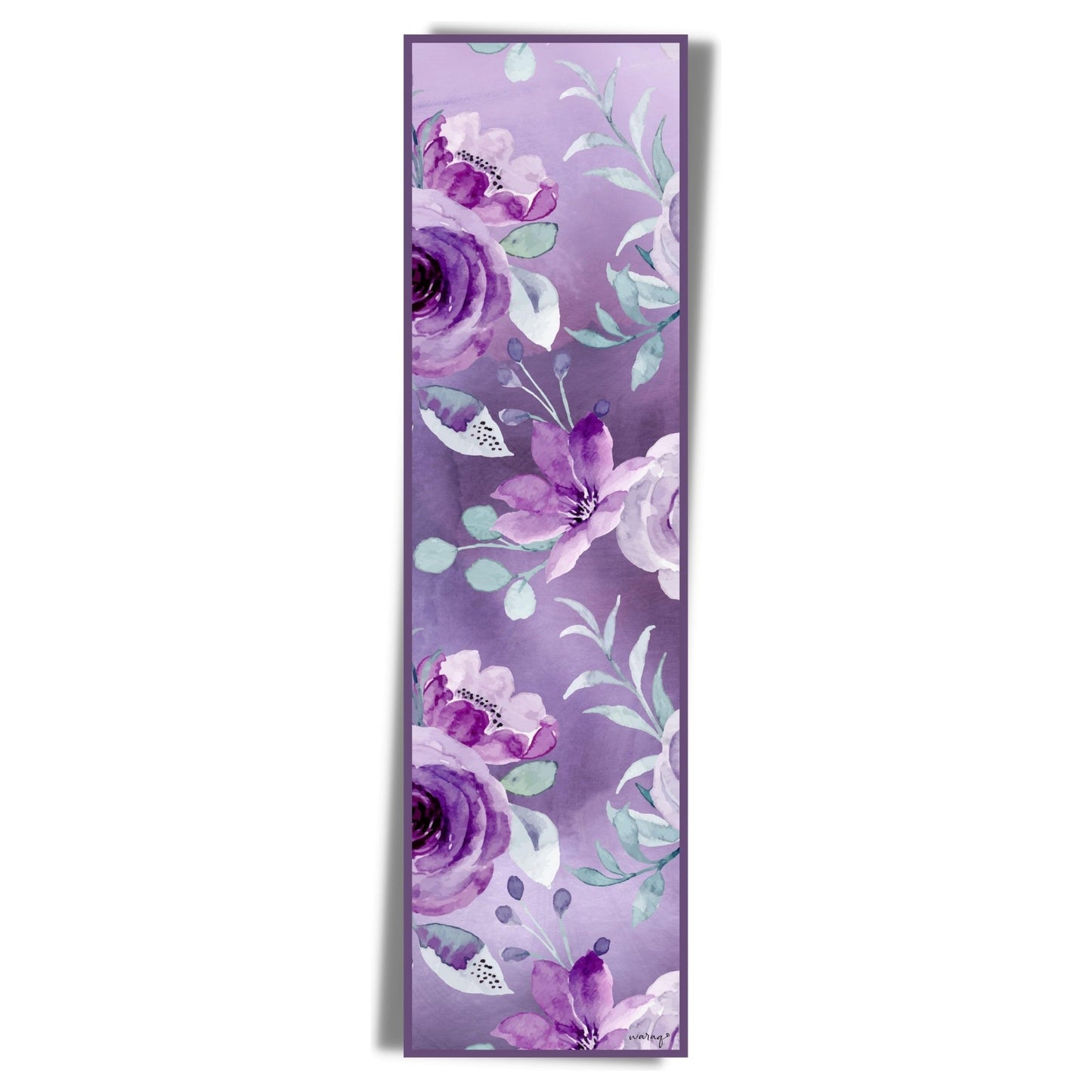 Royal Plum Floritale Long Scarf/Stole