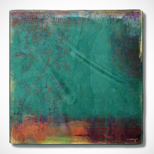 Silk Road Trail Ikat Teal Scarf