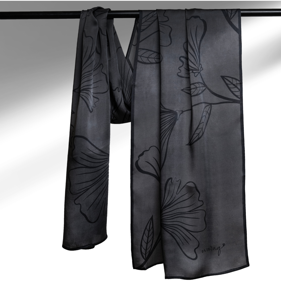 Image of a printed summer scarf, perfect head scarf and stole for ladies. Click to buy as a great gift for women
