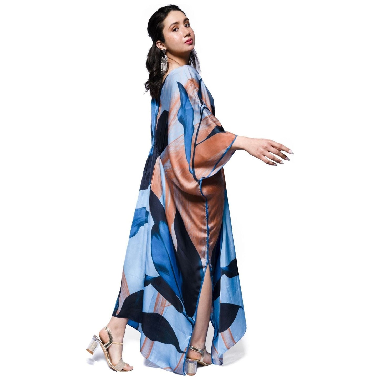 Moonstone Blue Kaftan - Long