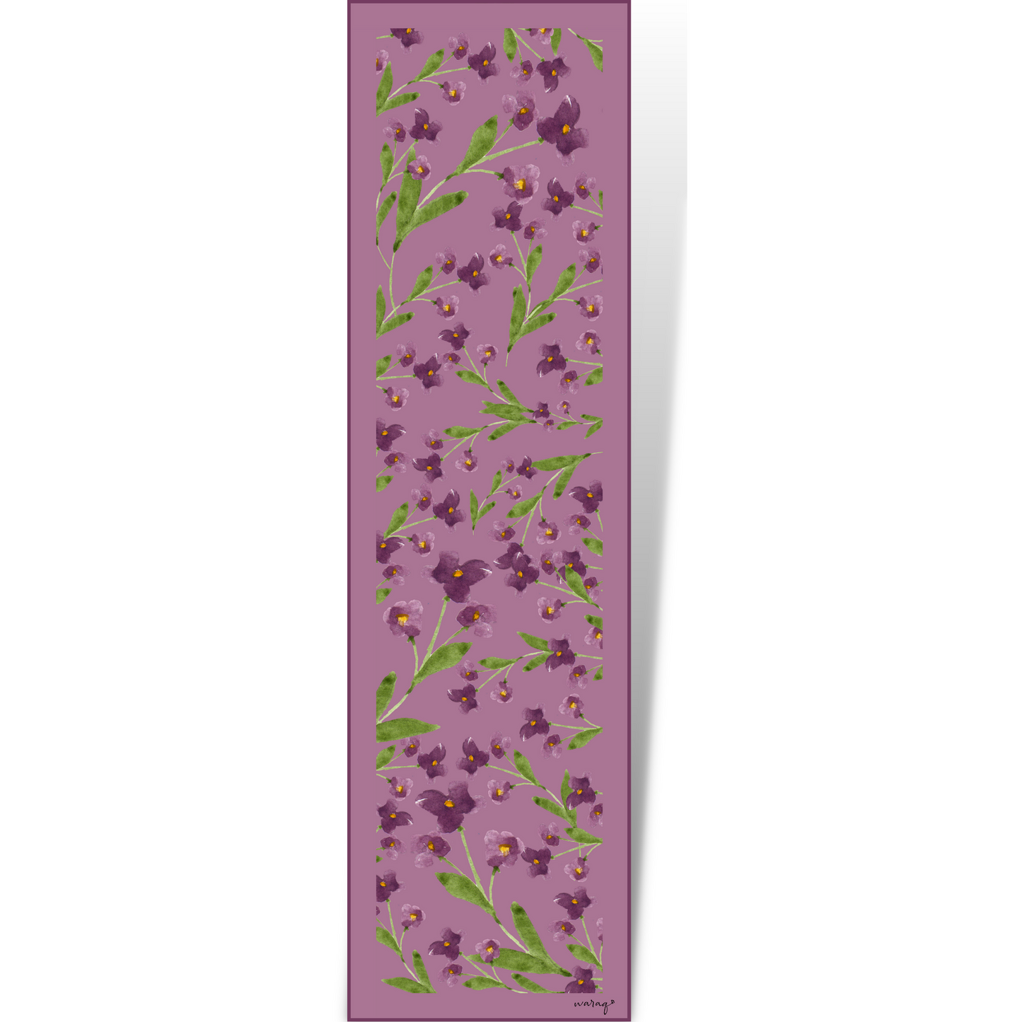 Rose Violet Long Scarf / Stole
