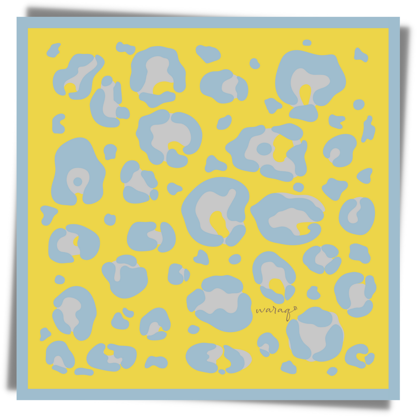 Dreamy Pop Yellow Square Scarf
