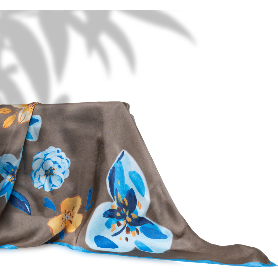 Floritale Edit Martini Olive Square Scarf