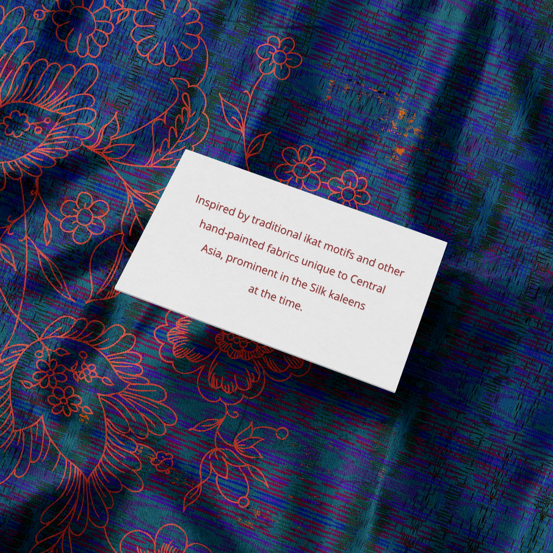 Waraq vintage printed scarf