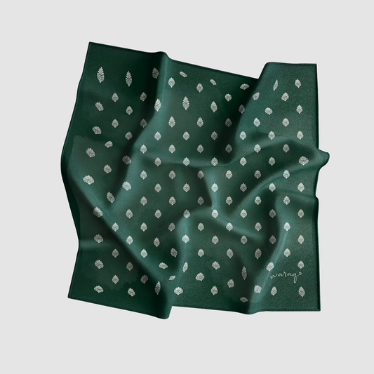 Ivory Damask Pocket Square (color options inside)