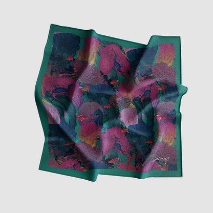La Vie Marine Pocket Square (color options inside)