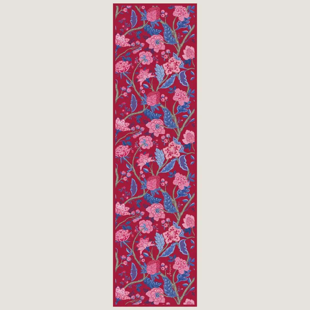 Royal Bloom Long Stole-Ruby Rouge
