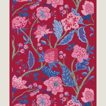 Royal Bloom Long Stole-Ruby Rouge