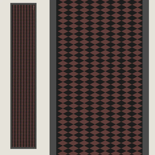 Argyle Cravat- Auburn Rose