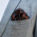 Argyle Pocket Square - Auburn Rose