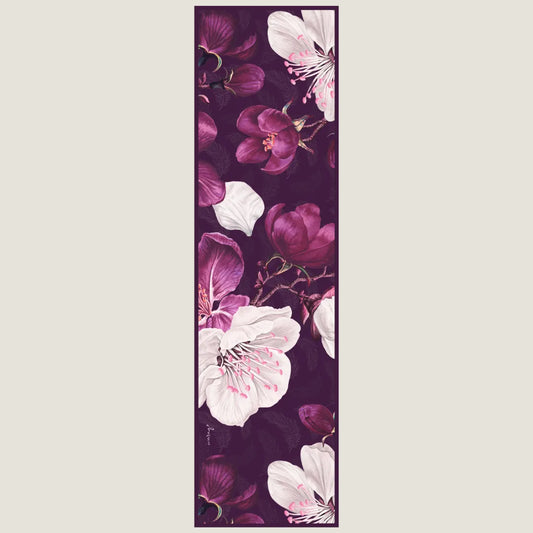 Aubergine Magnolia Scarf