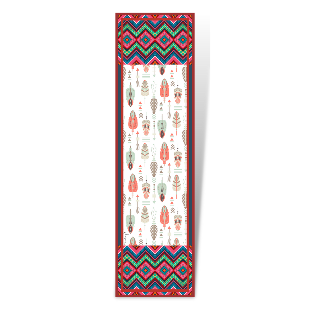 Aztec Red Long Scarf/Stole