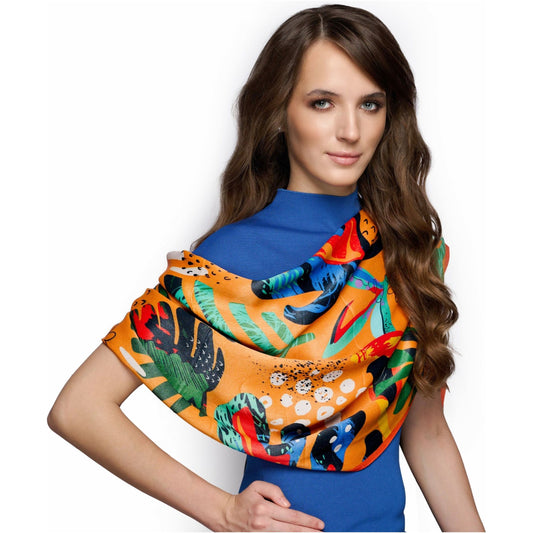 Citrus Grove Long Scarf / Stole