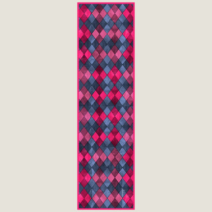 Fuchsia Argyle Scarf
