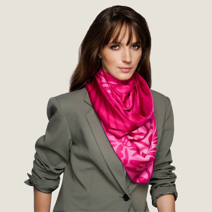 Fuscia Foliage Scarf