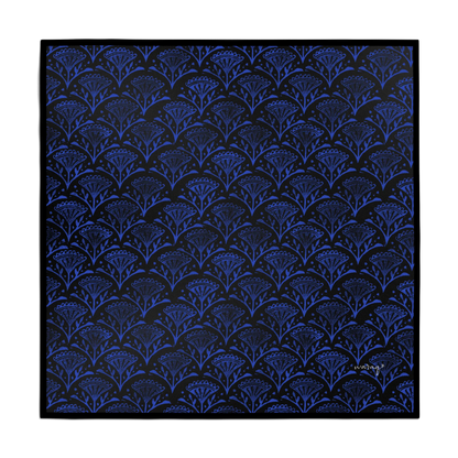Indigo Crest Scarf