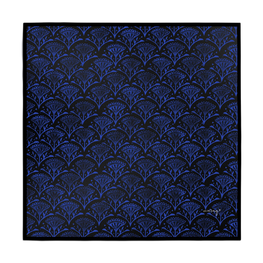 Indigo Crest Scarf